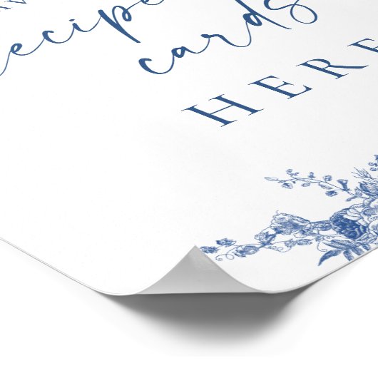 Viktorianische Weinkarte Poster (Ecke)