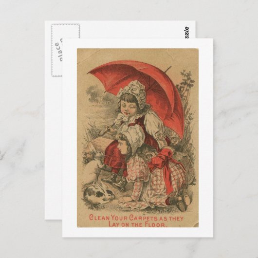 Viktorianische Werbung Postkarte (Vorne/Hinten)