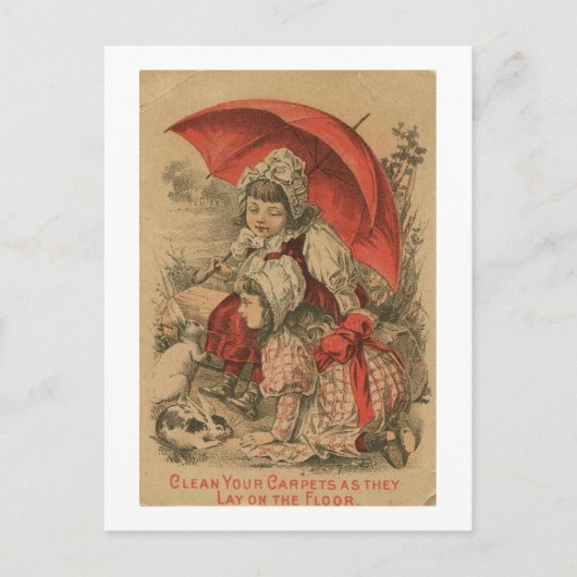 Viktorianische Werbung Postkarte (Vorderseite)