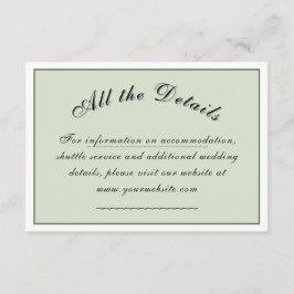 Viktorianische Wiese 'Alle Details' Begleitkarte