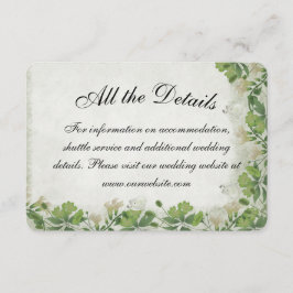 Viktorianische Wiese - Hochzeitskarte Begleitkarte