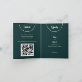 Viktorianische Wildblumen Blau und Grün Romantisch (Innenseite)