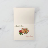 Viktorianische Winter-Rose Dankeschön Karte (Innenseite)