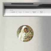 Viktorianische Wintermädchen, Heilige Beeren, Schn Magnet (In Situ (Geschirrspüler))