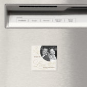 Viktorianische Wirbel - Save the Date Foto Magnet (In Situ (Geschirrspüler))