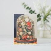 Viktorianische WollBlume in einem Glasgehäuse Postkarte (Stehend Vorderseite)