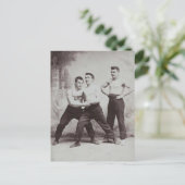 Viktorianische Wrestler Postkarte (Stehend Vorderseite)