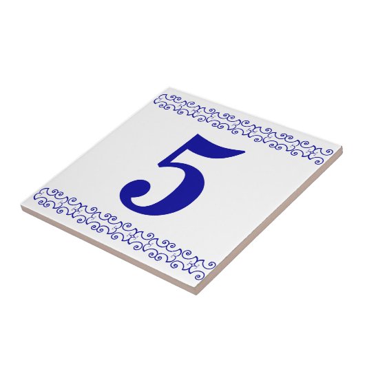 Viktorianische Zahlenreihe Fliese (Seite)