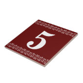 Viktorianische Zahlenteile Fliese (Seite)