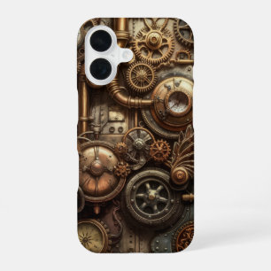 Viktorianische Zahnräder und Zahnräder iPhone 16 Hülle