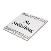 Viktorianische Zeichentafel "Keine Anforderung" Fliese (Seite)