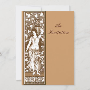 Viktorianische Zeit altmodische dekorative Tafel Einladung