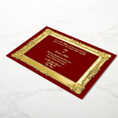 Viktorianische Zeitalter 1844 Barockstil-Rokoko Folieneinladung (Gedreht)