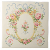 Viktorianische Zeitalter-Medallion & Blue Ribbon Fliese (Vorderseite)