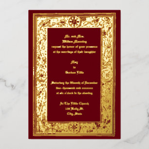 Viktorianische Zeitschrift & Berries von Anton Sed Folieneinladung