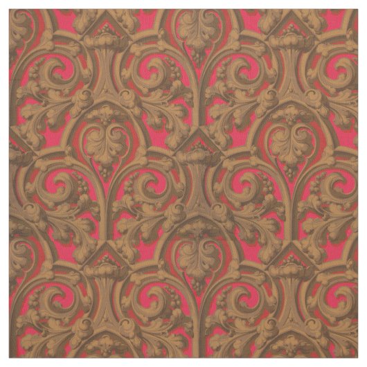 Viktorianische Zeitschrift im gotischen Stil Stoff (Muster)