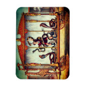 Viktorianische Zirkus-Vintage Ausstellung Magnet (Vertikal)