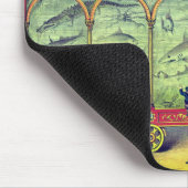 Viktorianische Zirkus-Vintage Ausstellung Mousepad (Ecke)