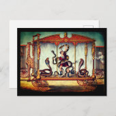 Viktorianische Zirkus-Vintage Ausstellung Postkarte (Vorne/Hinten)