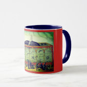 Viktorianische Zirkus-Vintage Ausstellung Tasse (VorderseiteRechts)