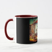 Viktorianische Zirkus-Vintage Ausstellung Tasse (Links)