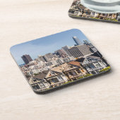 Viktorianische Zuhause in San Francisco Getränkeuntersetzer (Linke Seite)