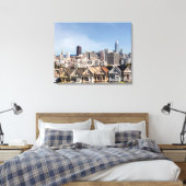 Viktorianische Zuhause in San Francisco Leinwanddruck (Insitu (Schlafzimmer))