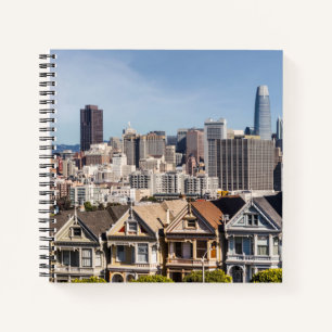 Viktorianische Zuhause in San Francisco Notizblock