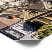 Viktorianische Zuhause in San Francisco Poster (Ecke)