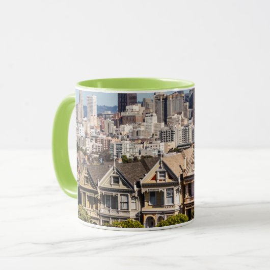 Viktorianische Zuhause in San Francisco Tasse (Vorderseite Links)