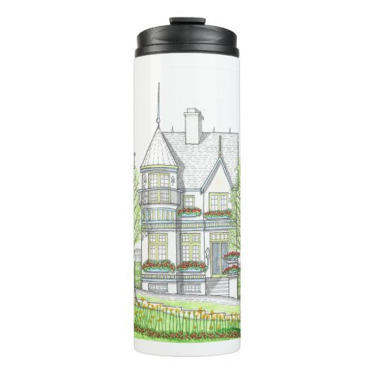 Viktorianische Zuhause Thermische Tasse (Vorderseite)