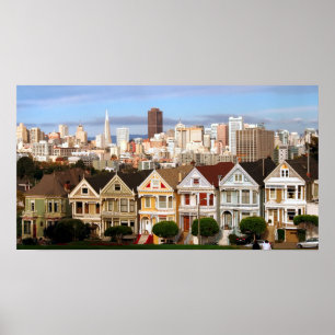 VIKTORIANISCHE ZUHAUSE von SAN FRANCISCO Poster