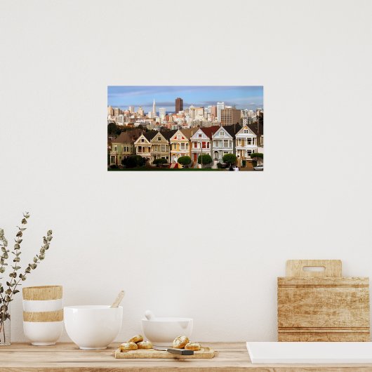 VIKTORIANISCHE ZUHAUSE von SAN FRANCISCO Poster (Küche)