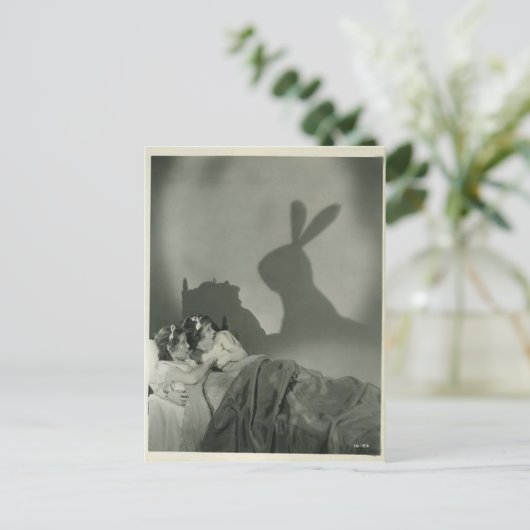 Viktorianischen komische zwei Mädchen, die von Rab Postkarte (Stehend Vorderseite)