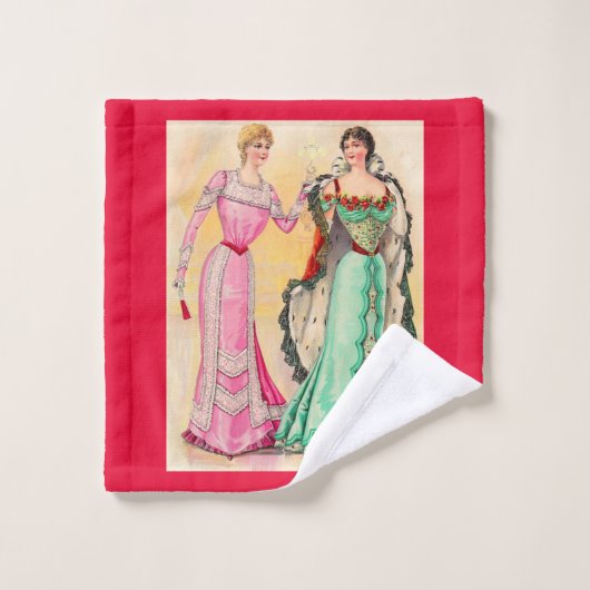 Viktorianischer Abend Badhandtuch Set (Waschlappen)