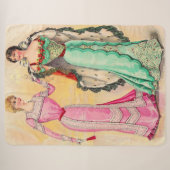 Viktorianischer Abend-Verschleißdruck Sherpadecke (Vorderseite (Horizontal))