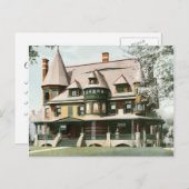 Viktorianischer Adressenwechsel Postkarte (Vorne/Hinten)