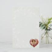 Viktorianischer Amor Briefpapier (Stehend Vorderseite)