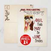 Viktorianischer Aprilscherz Postkarte (Vorne/Hinten)