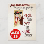 Viktorianischer Aprilscherz Postkarte (Vorderseite)