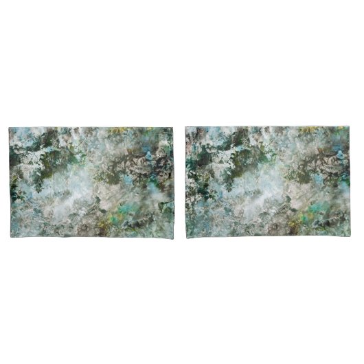 Viktorianischer Atem des Frühjahrs Design-Green Kissenbezug (Vorderseite-Set)