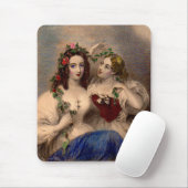 Viktorianischer Ausdruck des Kranzes Mousepad (Mit Mouse)