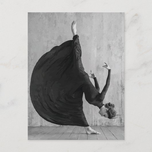 Viktorianischer Balletttänzer in Bewegung Postkarte (Vorderseite)