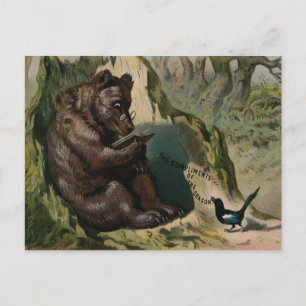Viktorianischer Bärenweihnachten Postkarte