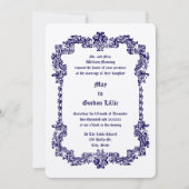 Viktorianischer Barockstil Einladung (Vorderseite)