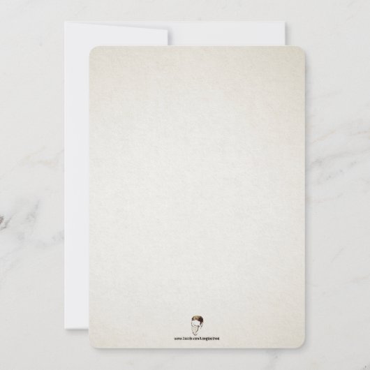 Viktorianischer Bestattungsstil - individuelle Ein Einladung (Rückseite)