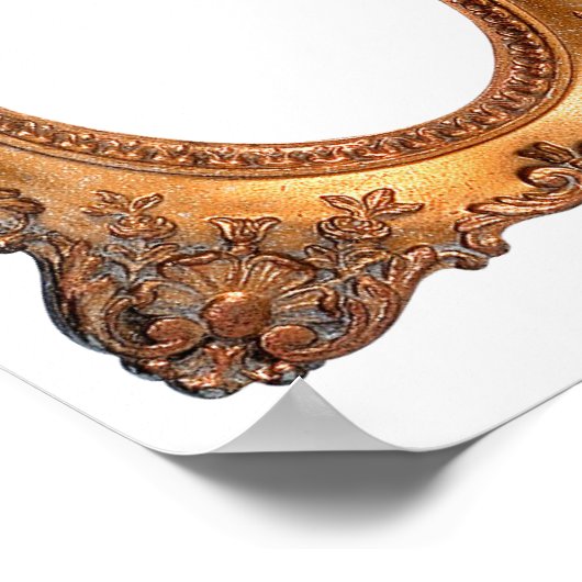 Viktorianischer Bilderrahmen minimalistisch Poster (Ecke)