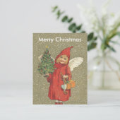 Viktorianischer blonder feiertagspostkarte (Stehend Vorderseite)