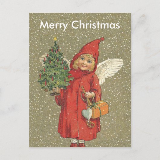 Viktorianischer blonder feiertagspostkarte (Vorderseite)