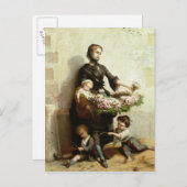 Viktorianischer Blume Postkarte (Vorne/Hinten)